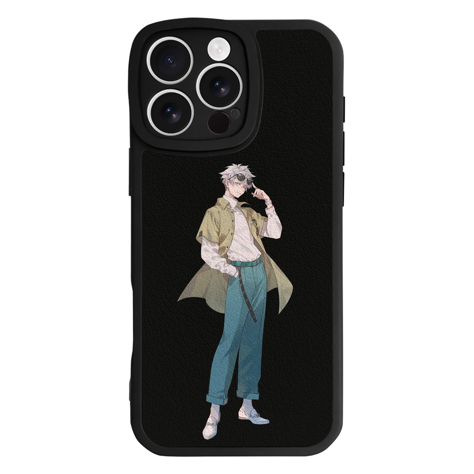 （画像用） 呪術廻戦 Jujutsu Kaisen 【iPhone 16シリーズ対応】シリコンスマホケース（レザー調） 材質：シリコン
